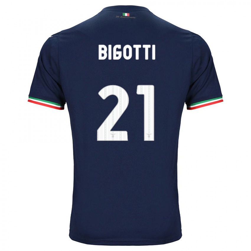 Enfant Maillot Massimo Bigotti #21 Marin Tenues Extérieur 2023/24 T-Shirt Belgique