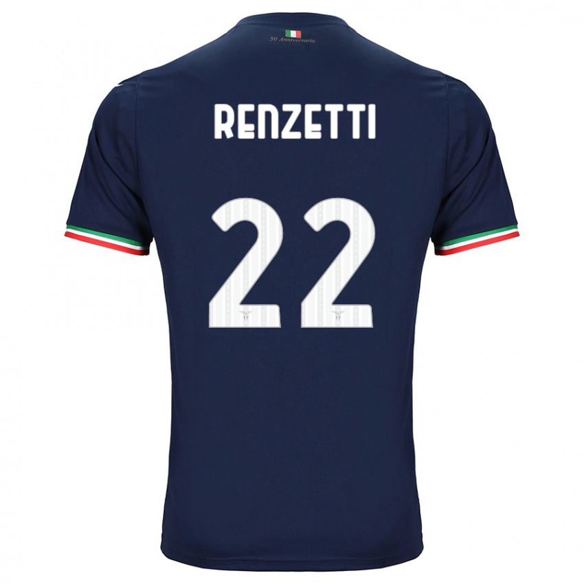 Kinder Davide Renzetti #22 Marine Auswärtstrikot Trikot 2023/24 T-Shirt Belgien