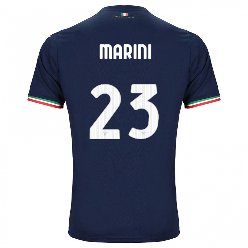 Enfant Maillot Matteo Marini #23 Marin Tenues Extérieur 2023/24 T-Shirt Belgique