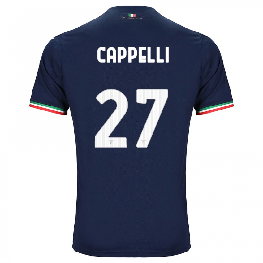 Kinder Tommaso Cappelli #27 Marine Auswärtstrikot Trikot 2023/24 T-Shirt Belgien