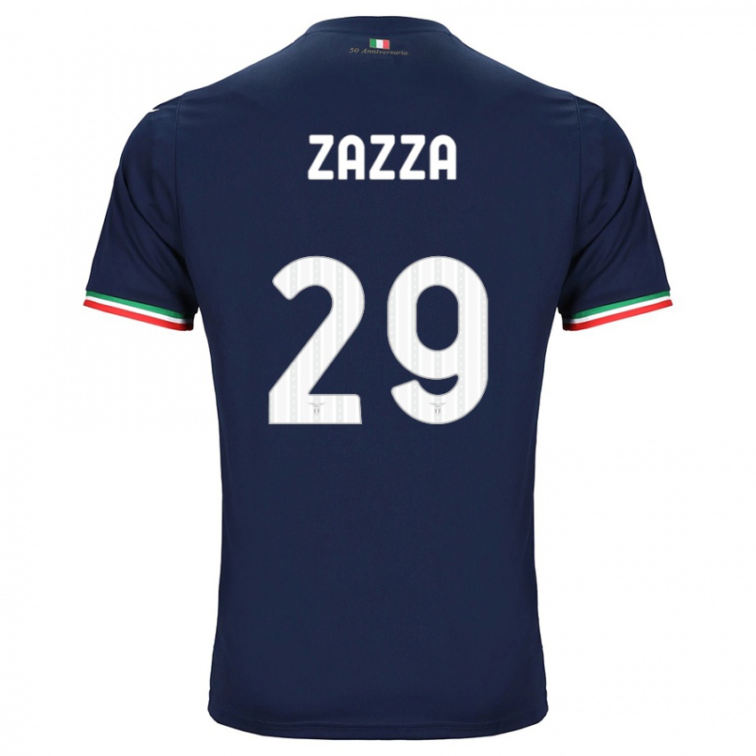 Kinder Matteo Zazza #29 Marine Auswärtstrikot Trikot 2023/24 T-Shirt Belgien