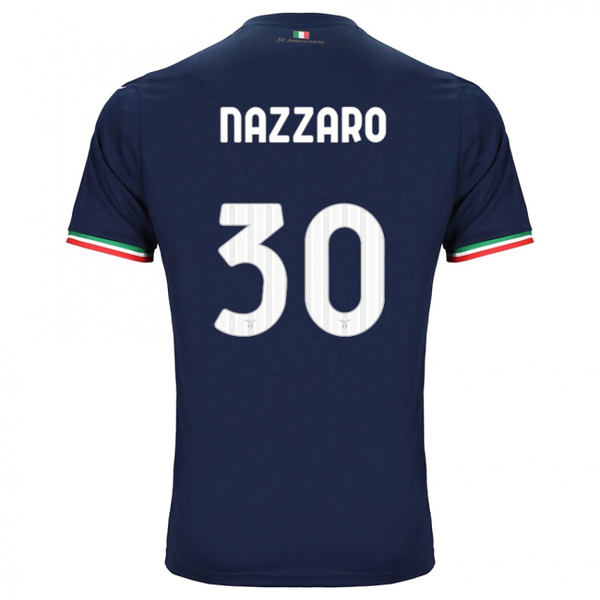 Kinder Marco Nazzaro #30 Marine Auswärtstrikot Trikot 2023/24 T-Shirt Belgien