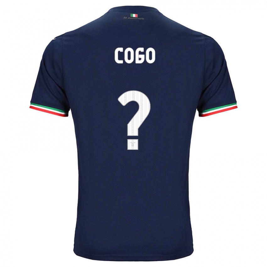 Enfant Maillot Giovanni Cogo #0 Marin Tenues Extérieur 2023/24 T-Shirt Belgique