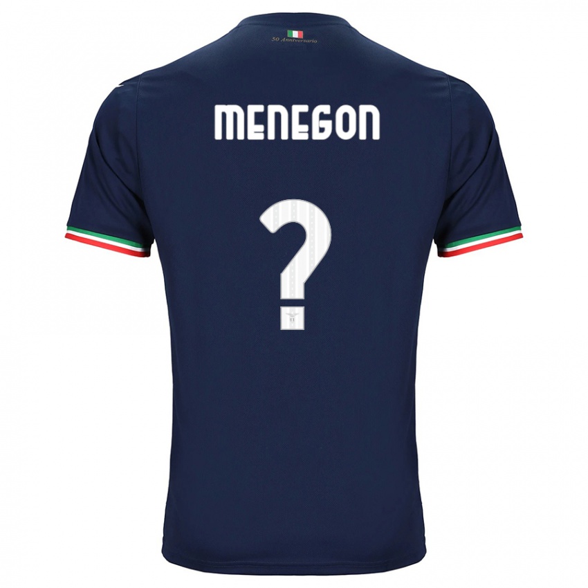 Enfant Maillot Riccardo Menegon #0 Marin Tenues Extérieur 2023/24 T-Shirt Belgique