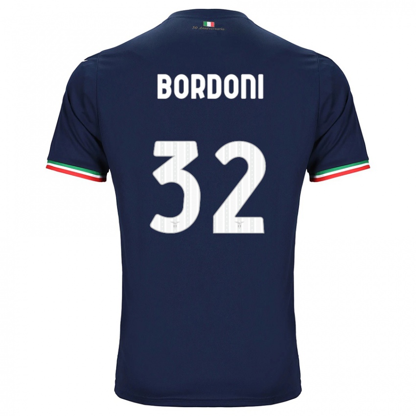 Kinder Tommaso Bordoni #32 Marine Auswärtstrikot Trikot 2023/24 T-Shirt Belgien