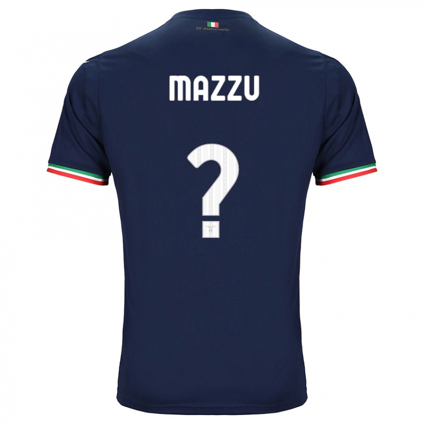Enfant Maillot Domenico Mazzù #0 Marin Tenues Extérieur 2023/24 T-Shirt Belgique