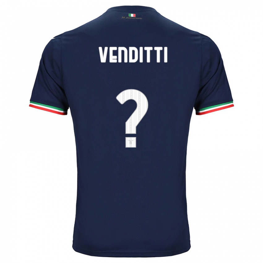 Kinder Pietro Venditti #0 Marine Auswärtstrikot Trikot 2023/24 T-Shirt Belgien