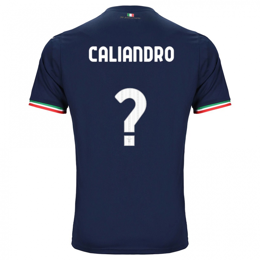 Kinder Stanislao Caliandro #0 Marine Auswärtstrikot Trikot 2023/24 T-Shirt Belgien