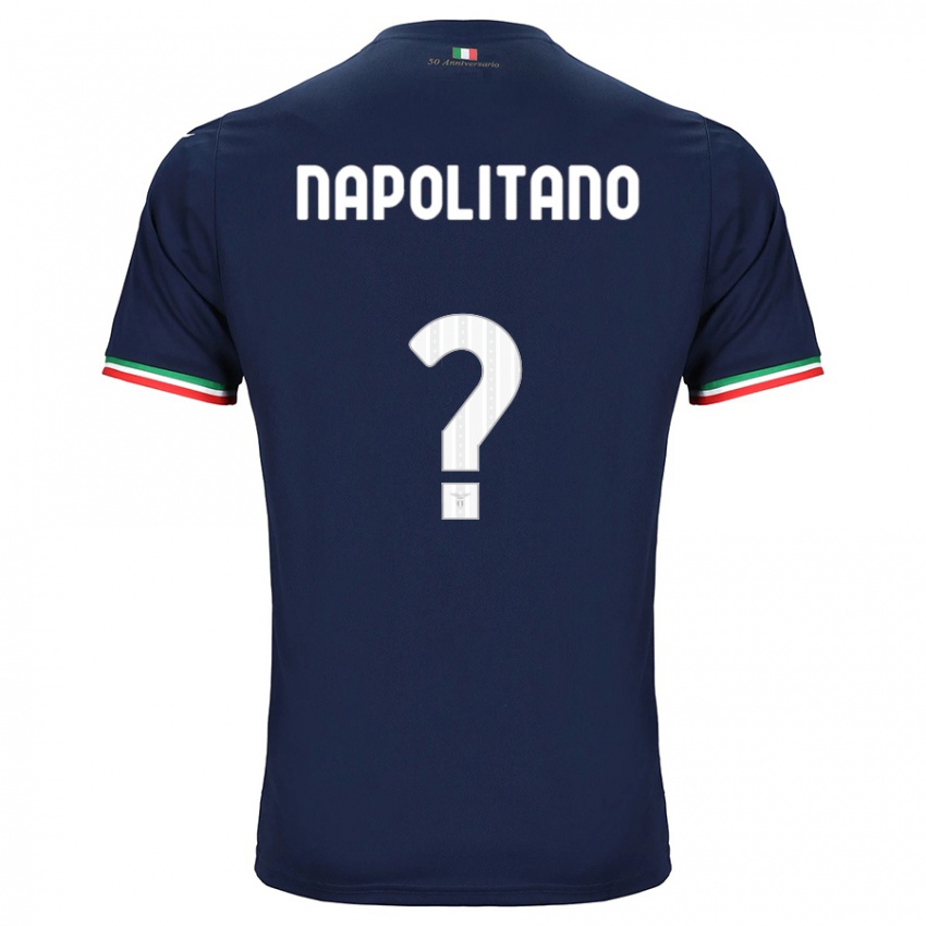 Enfant Maillot Federico Napolitano #0 Marin Tenues Extérieur 2023/24 T-Shirt Belgique