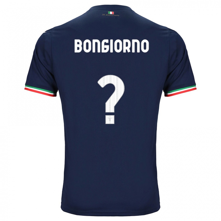 Enfant Maillot Dario Bongiorno #0 Marin Tenues Extérieur 2023/24 T-Shirt Belgique