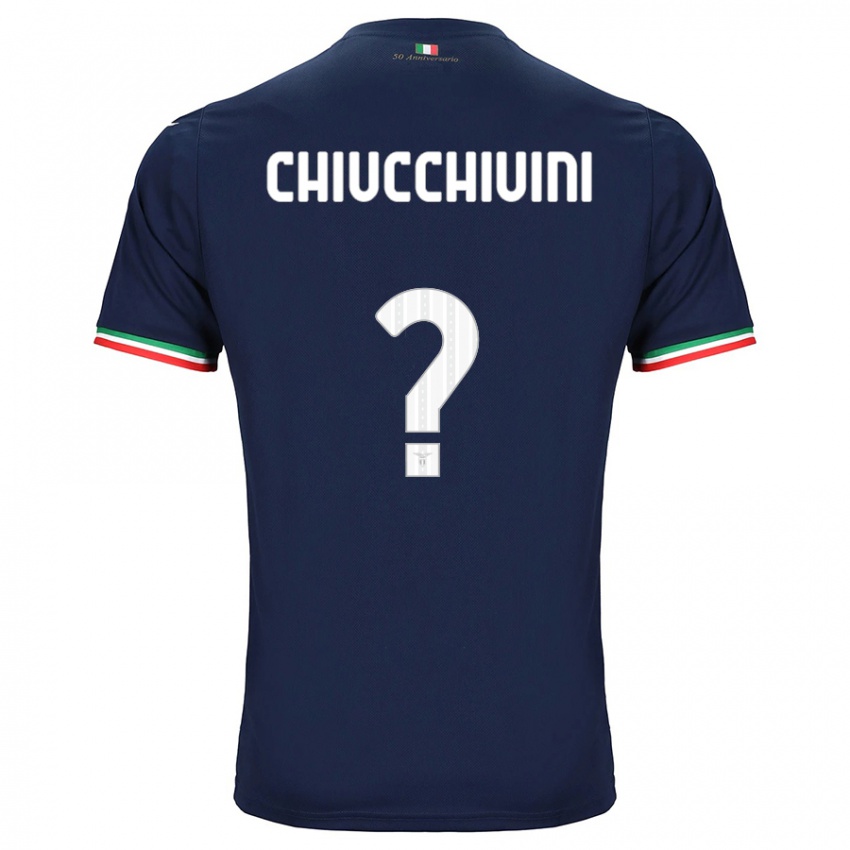Enfant Maillot Lorenzo Chiucchiuini #0 Marin Tenues Extérieur 2023/24 T-Shirt Belgique