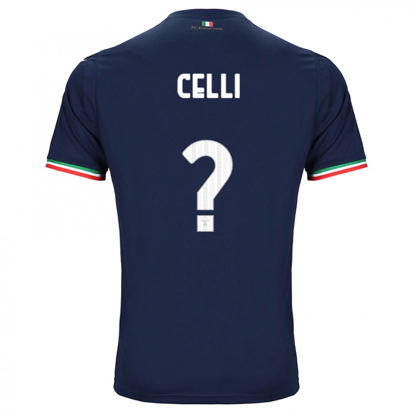 Enfant Maillot Gabriele Celli #0 Marin Tenues Extérieur 2023/24 T-Shirt Belgique