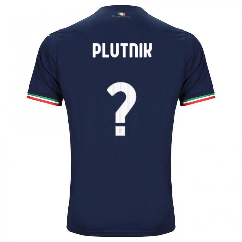 Enfant Maillot Artem Plutnik #0 Marin Tenues Extérieur 2023/24 T-Shirt Belgique