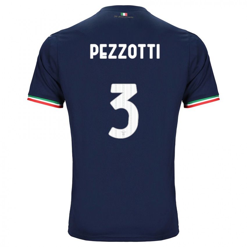 Kinder Arianna Pezzotti #3 Marine Auswärtstrikot Trikot 2023/24 T-Shirt Belgien