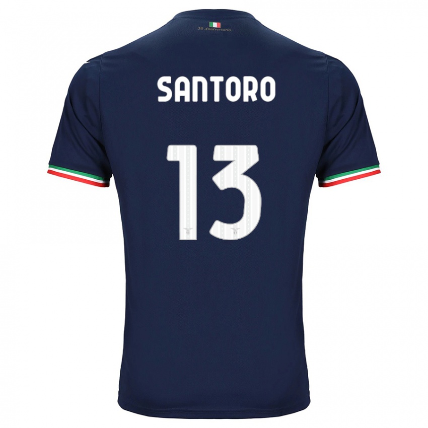 Kinder Martina Santoro #13 Marine Auswärtstrikot Trikot 2023/24 T-Shirt Belgien