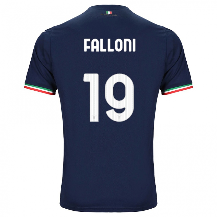 Kinder Ludovica Falloni #19 Marine Auswärtstrikot Trikot 2023/24 T-Shirt Belgien