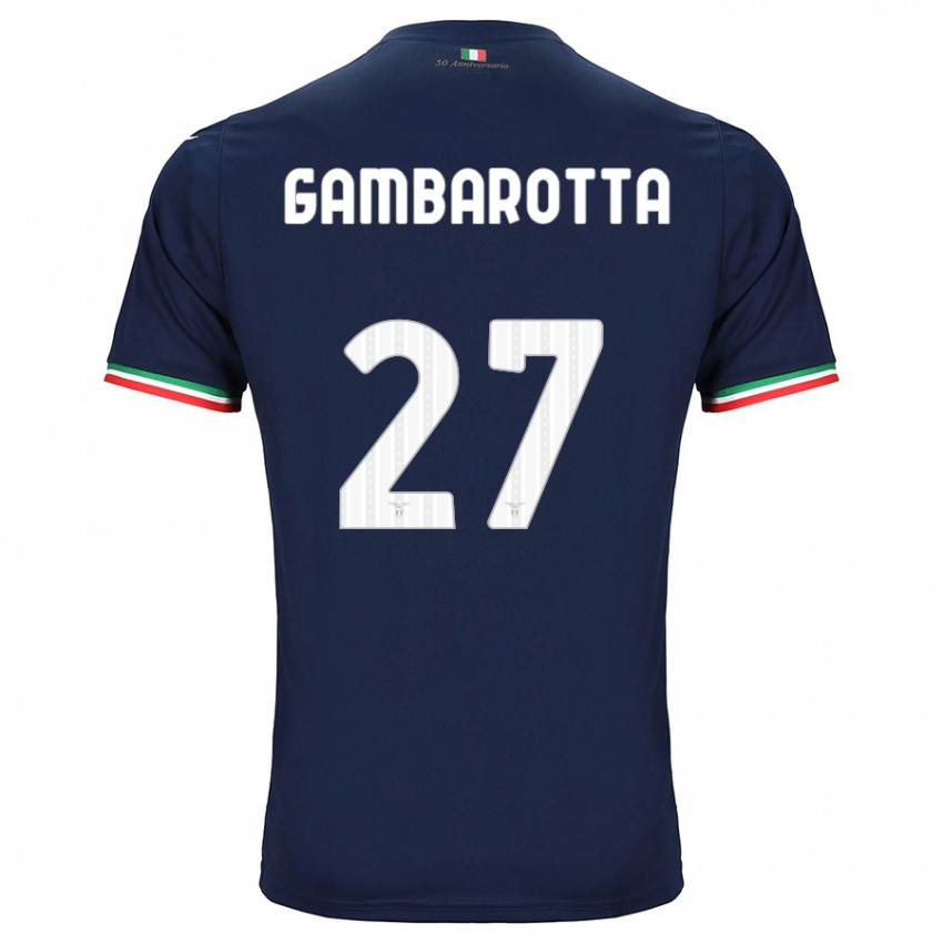 Kinder Margot Gambarotta #27 Marine Auswärtstrikot Trikot 2023/24 T-Shirt Belgien