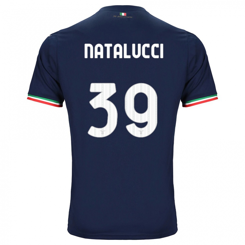 Kinder Serena Natalucci #39 Marine Auswärtstrikot Trikot 2023/24 T-Shirt Belgien