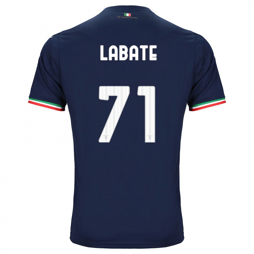 Kinder Camilla Labate #71 Marine Auswärtstrikot Trikot 2023/24 T-Shirt Belgien