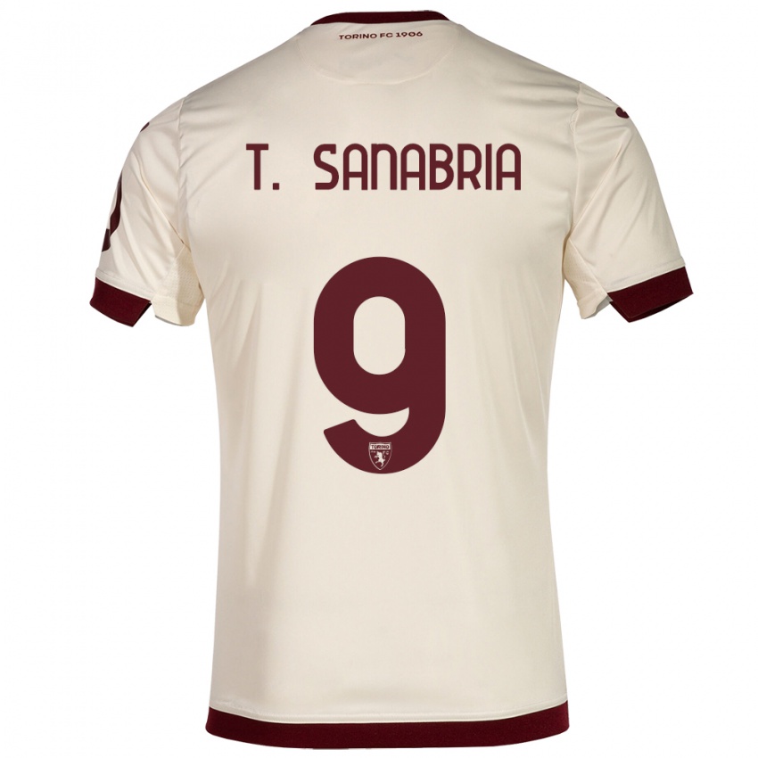 Kinder Antonio Sanabria #9 Sekt Auswärtstrikot Trikot 2023/24 T-Shirt Belgien