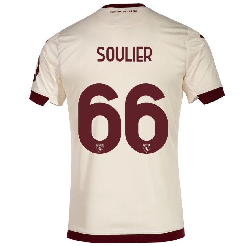 Kinder Evan Soulier #66 Sekt Auswärtstrikot Trikot 2023/24 T-Shirt Belgien