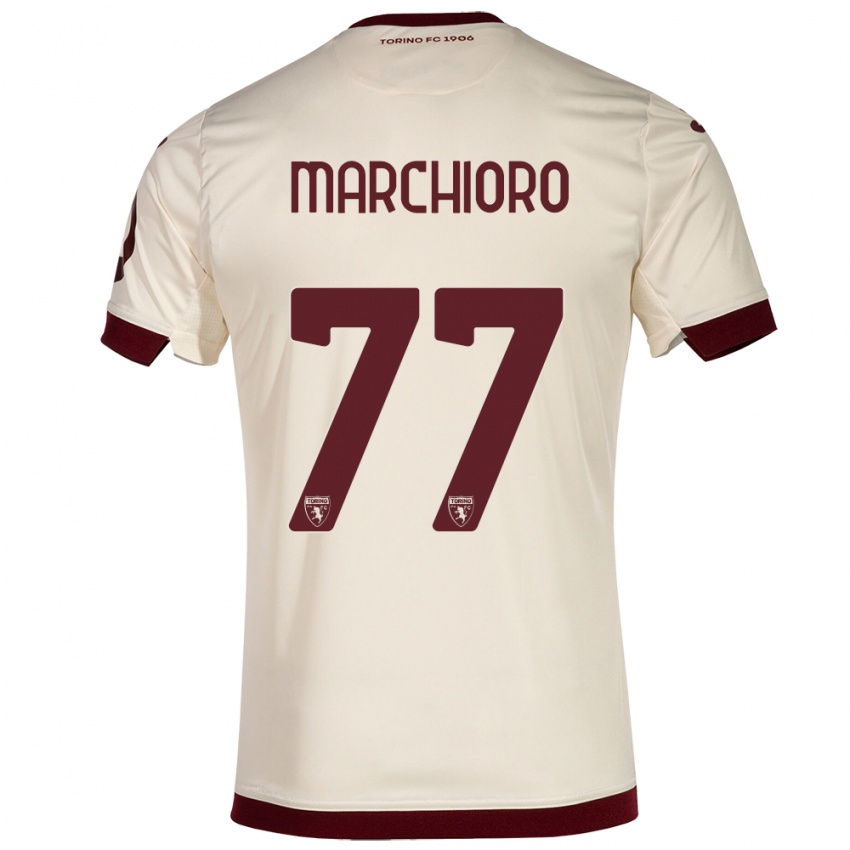 Kinder Raffaele Marchioro #77 Sekt Auswärtstrikot Trikot 2023/24 T-Shirt Belgien
