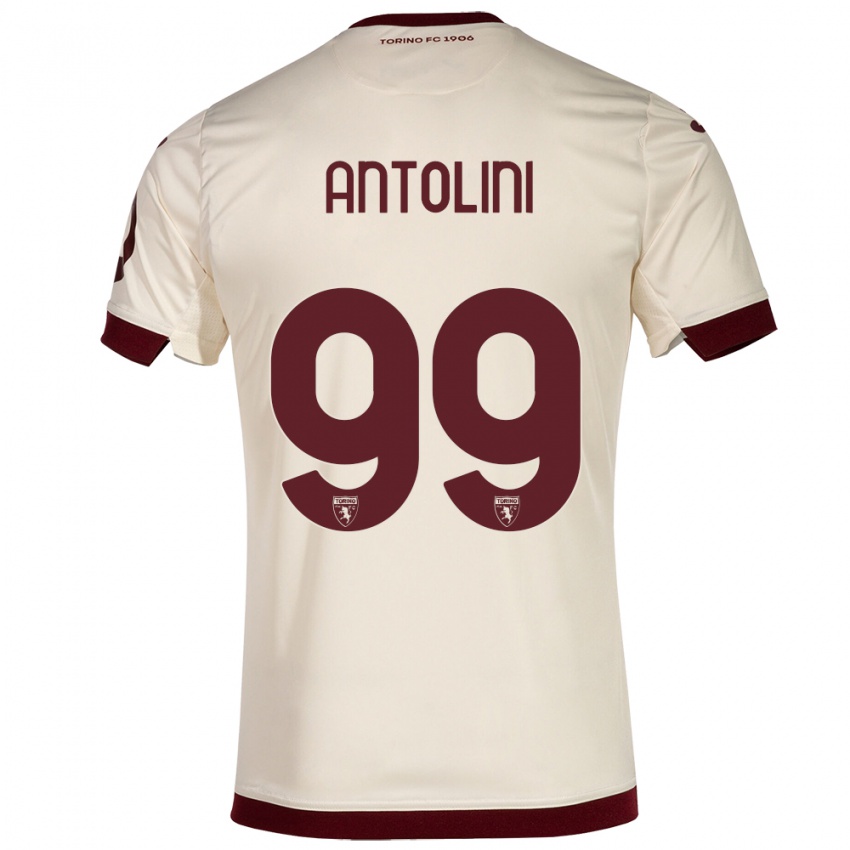 Kinder Jacopo Antolini #99 Sekt Auswärtstrikot Trikot 2023/24 T-Shirt Belgien