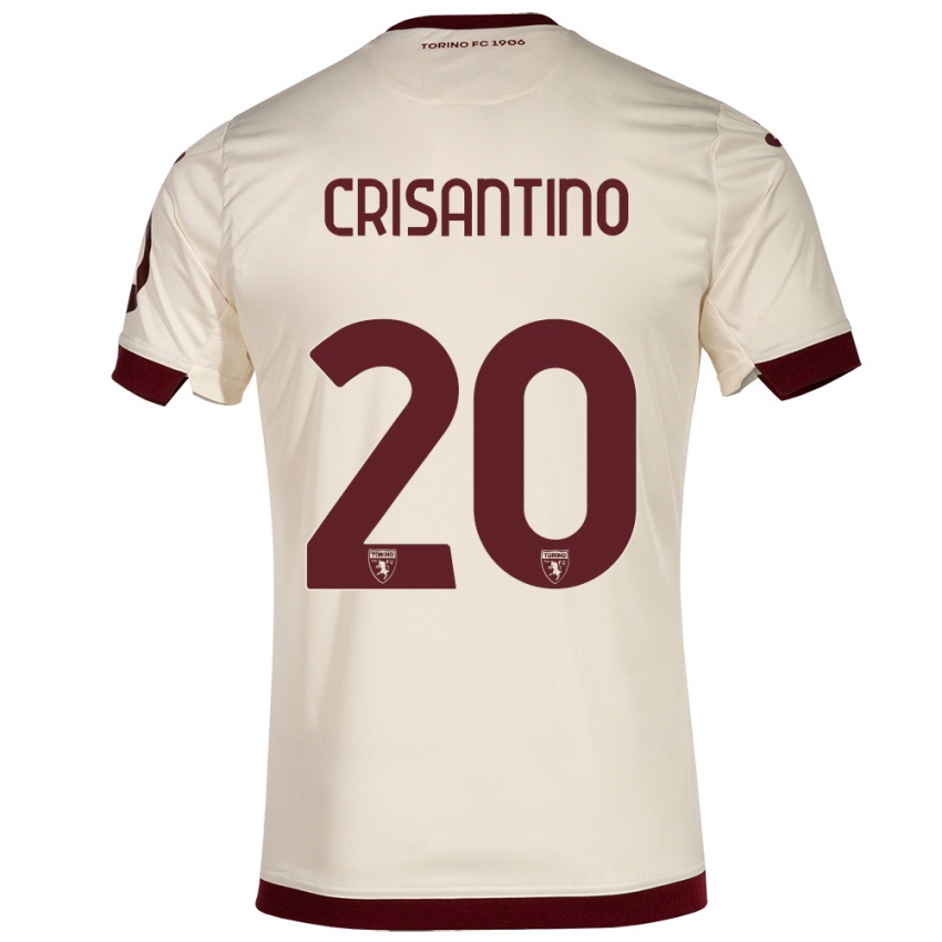 Kinder Giulia Crisantino #20 Sekt Auswärtstrikot Trikot 2023/24 T-Shirt Belgien