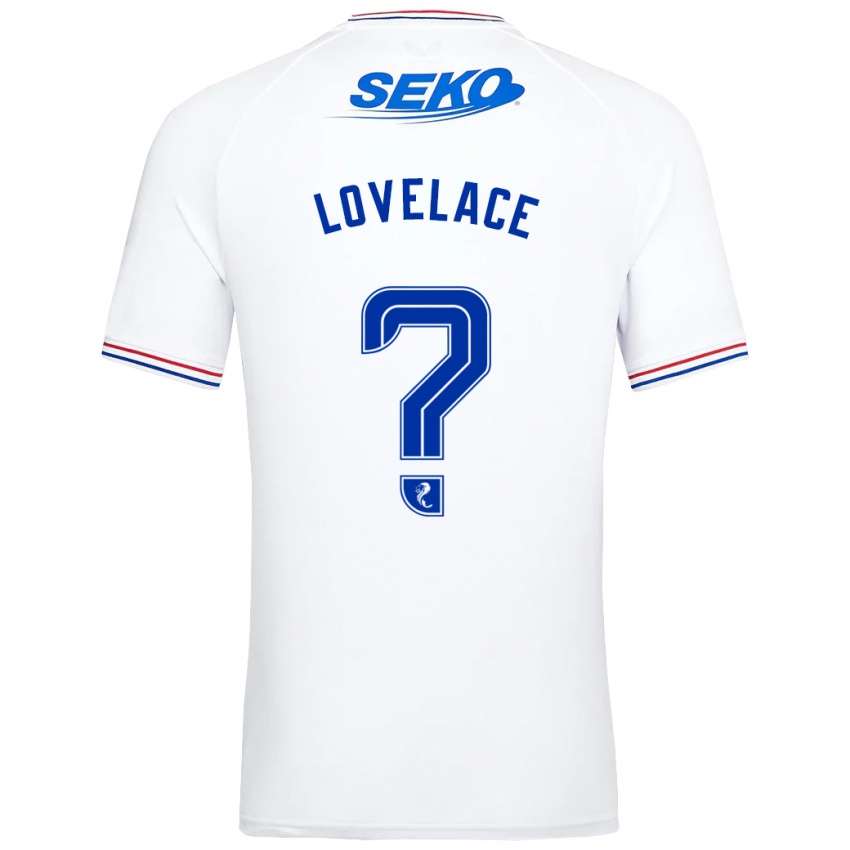 Enfant Maillot Zak Lovelace #0 Blanc Tenues Extérieur 2023/24 T-Shirt Belgique