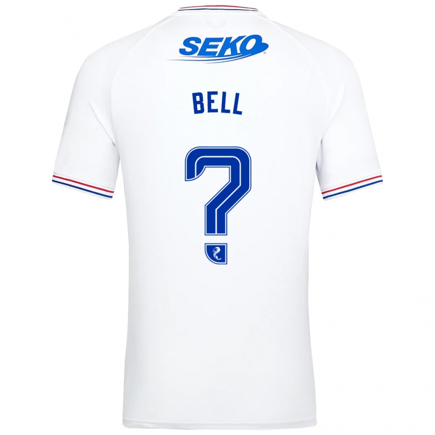 Enfant Maillot Cameron Bell #0 Blanc Tenues Extérieur 2023/24 T-Shirt Belgique