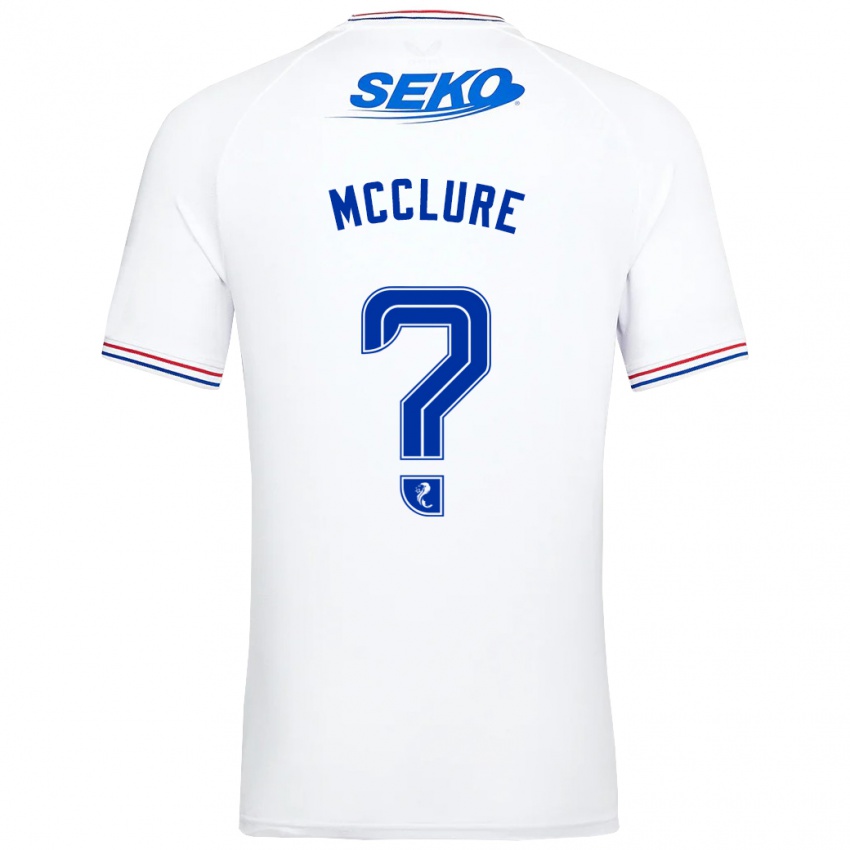 Enfant Maillot Blaine Mcclure #0 Blanc Tenues Extérieur 2023/24 T-Shirt Belgique