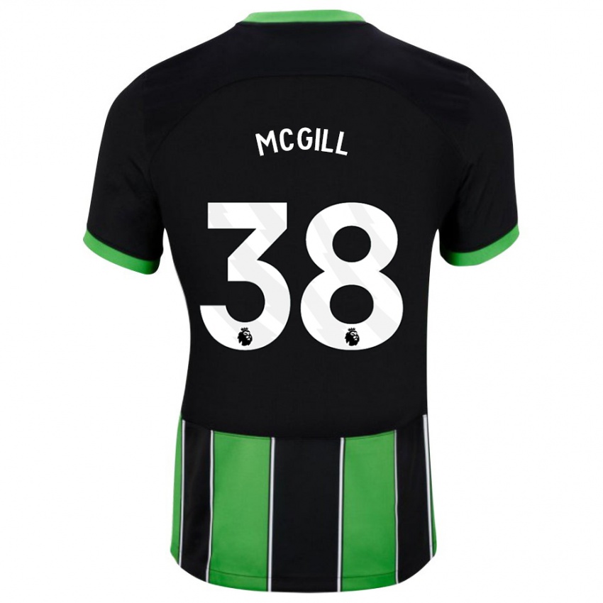 Enfant Maillot Tom Mcgill #38 Vert Noir Tenues Extérieur 2023/24 T-Shirt Belgique