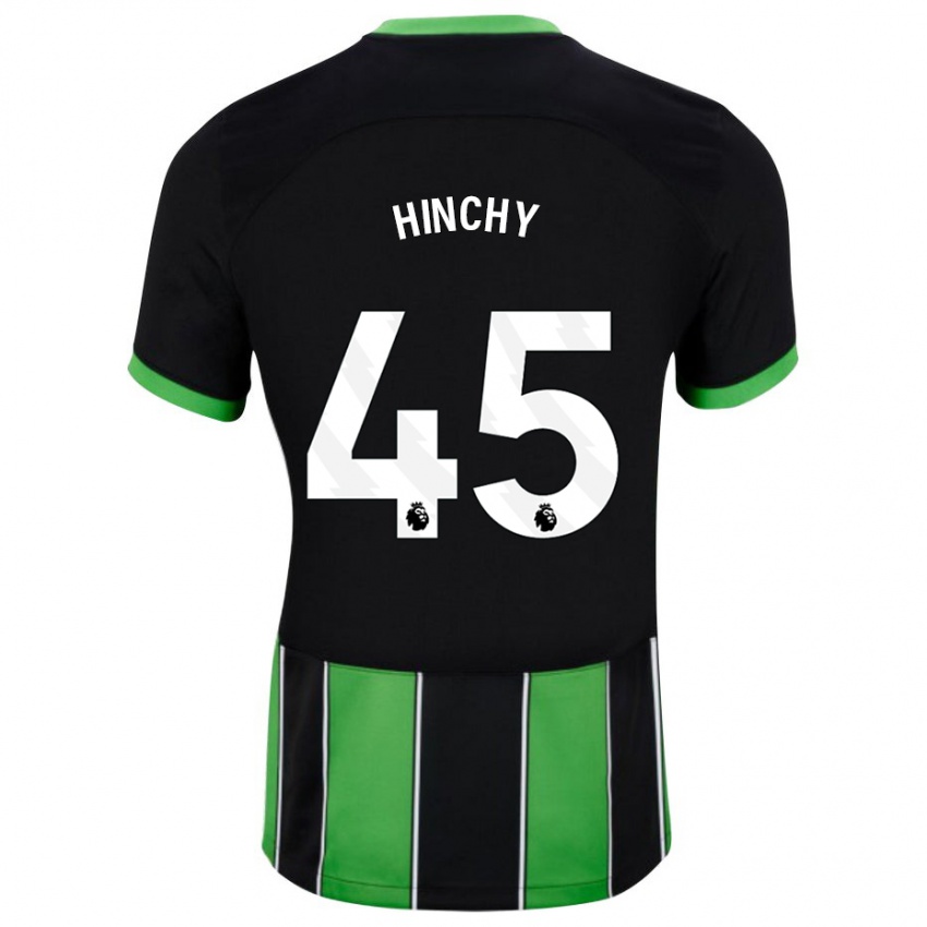 Enfant Maillot Jack Hinchy #45 Vert Noir Tenues Extérieur 2023/24 T-Shirt Belgique