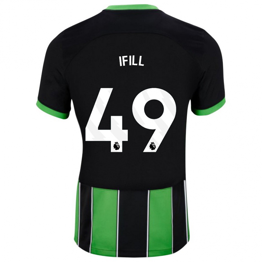 Enfant Maillot Marcus Ifill #49 Vert Noir Tenues Extérieur 2023/24 T-Shirt Belgique