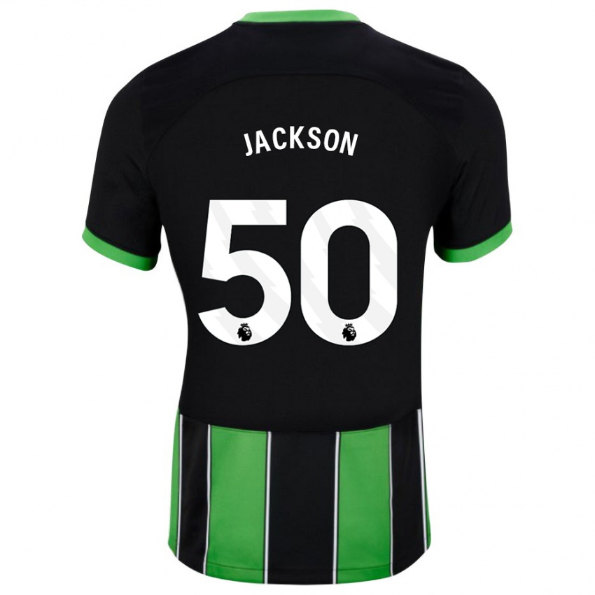 Enfant Maillot Ben Jackson #50 Vert Noir Tenues Extérieur 2023/24 T-Shirt Belgique