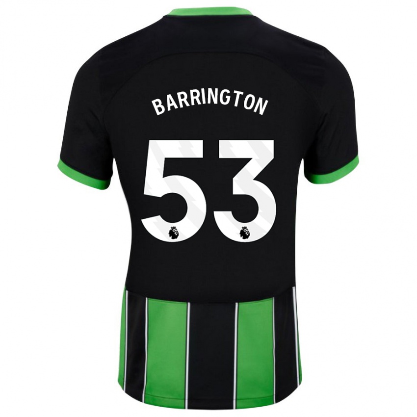 Enfant Maillot Luca Barrington #53 Vert Noir Tenues Extérieur 2023/24 T-Shirt Belgique