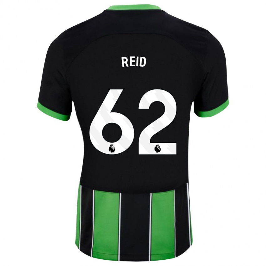 Kinderen Tommy Reid #62 Zwart Groen Uitshirt Uittenue 2023/24 T-Shirt België