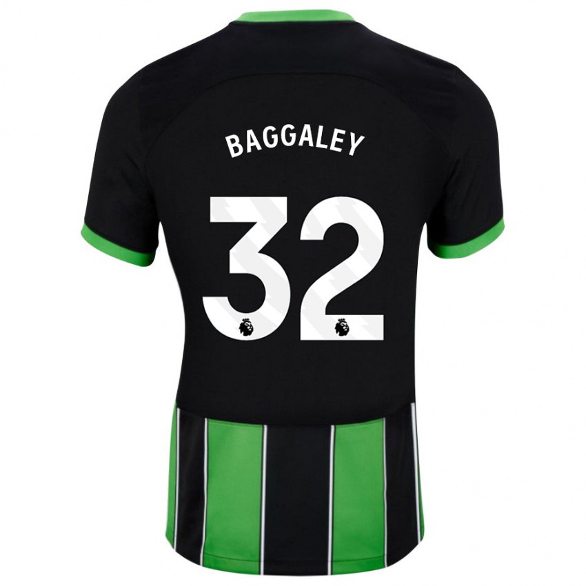 Kinderen Sophie Baggaley #32 Zwart Groen Uitshirt Uittenue 2023/24 T-Shirt België