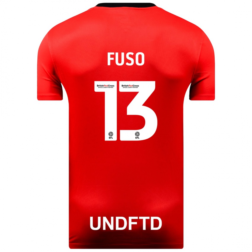 Kinder Ivana Fuso #13 Rot Auswärtstrikot Trikot 2023/24 T-Shirt Belgien