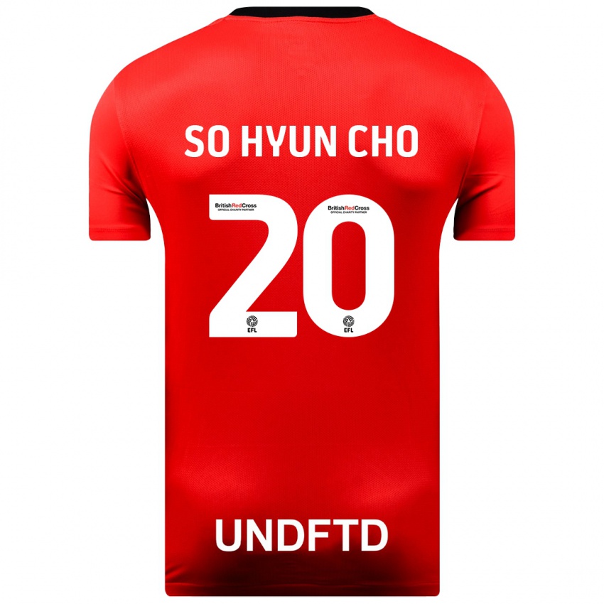 Kinder Cho So-Hyun #20 Rot Auswärtstrikot Trikot 2023/24 T-Shirt Belgien