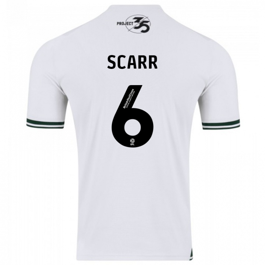 Kinder Dan Scarr #6 Weiß Auswärtstrikot Trikot 2023/24 T-Shirt Belgien