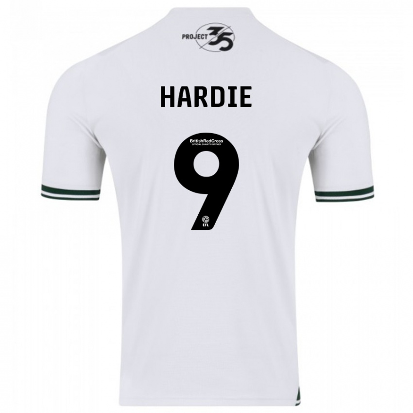 Kinder Ryan Hardie #9 Weiß Auswärtstrikot Trikot 2023/24 T-Shirt Belgien