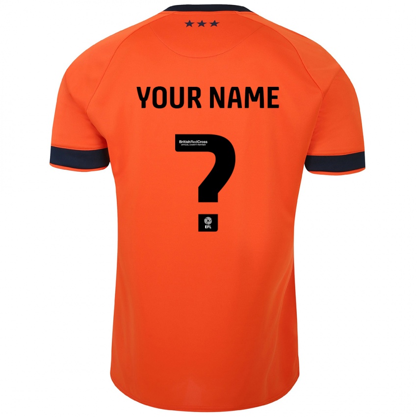 Kinder Ihren Namen #0 Orangefarben Auswärtstrikot Trikot 2023/24 T-Shirt Belgien
