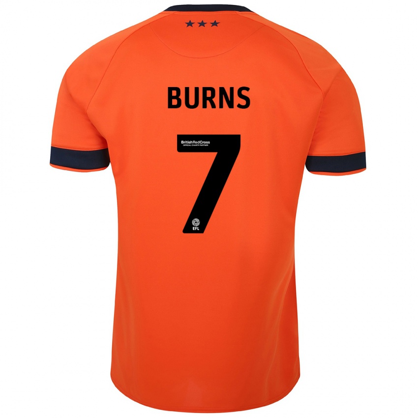 Kinder Wes Burns #7 Orangefarben Auswärtstrikot Trikot 2023/24 T-Shirt Belgien