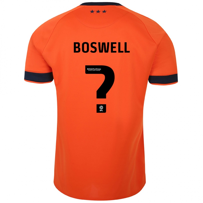 Kinder Ashton Boswell #0 Orangefarben Auswärtstrikot Trikot 2023/24 T-Shirt Belgien