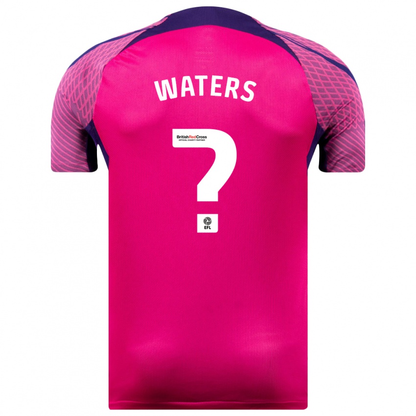 Kinder Jake Waters #0 Lila Auswärtstrikot Trikot 2023/24 T-Shirt Belgien