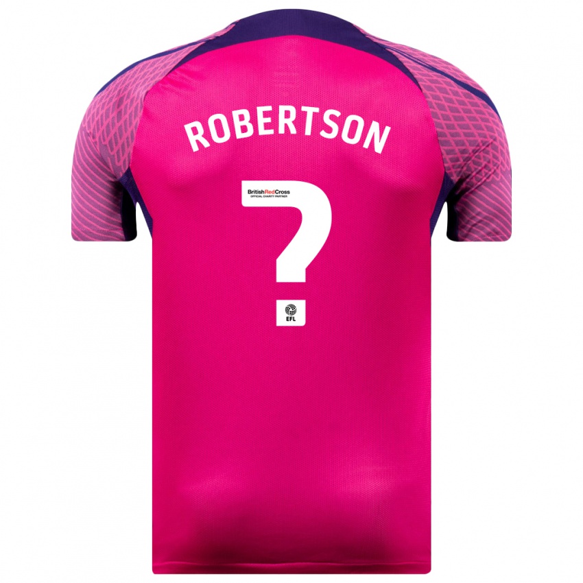 Kinder Josh Robertson #0 Lila Auswärtstrikot Trikot 2023/24 T-Shirt Belgien