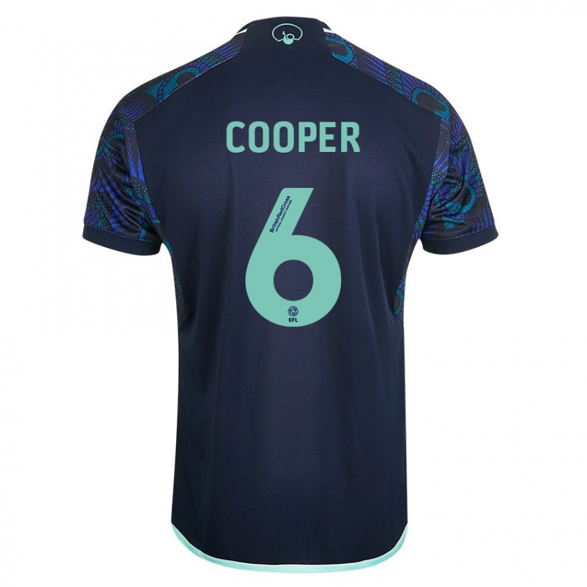 Kinderen Liam Cooper #6 Blauw Uitshirt Uittenue 2023/24 T-Shirt België