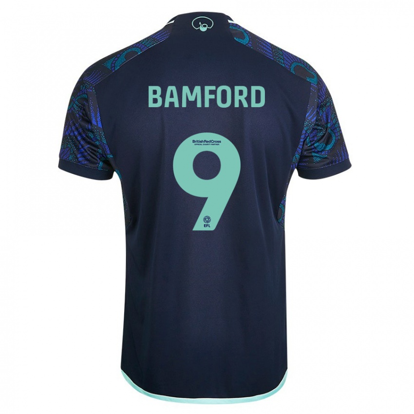 Enfant Maillot Patrick Bamford #9 Bleu Tenues Extérieur 2023/24 T-Shirt Belgique