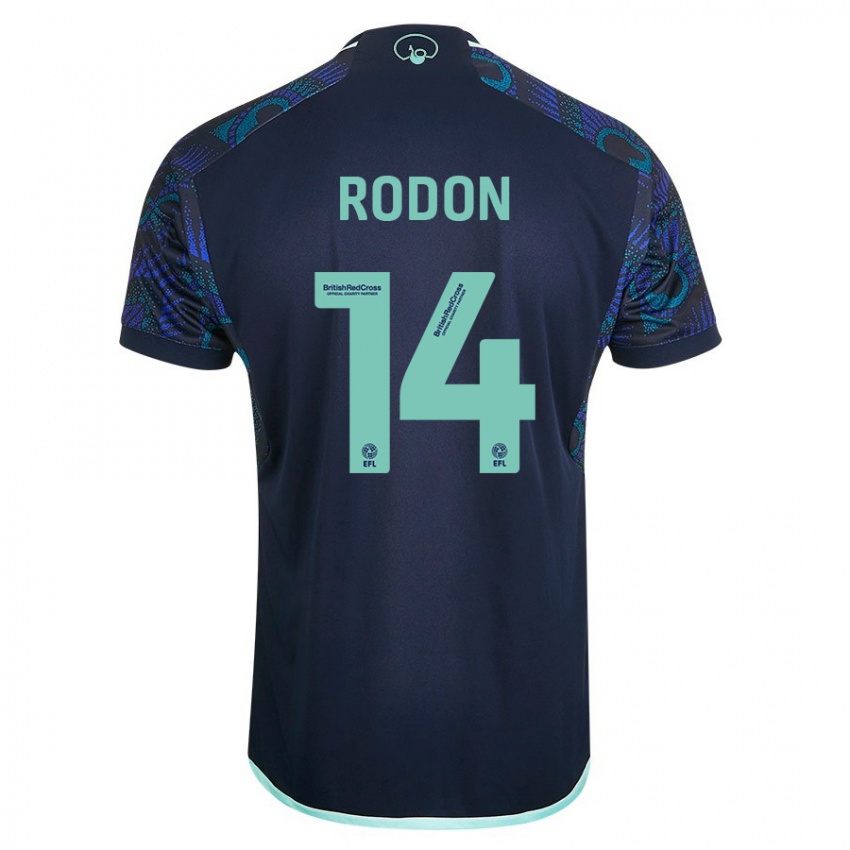Enfant Maillot Joe Rodon #14 Bleu Tenues Extérieur 2023/24 T-Shirt Belgique